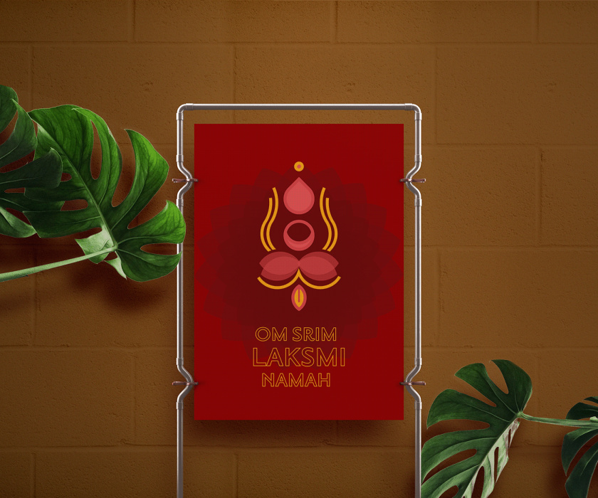 Maha-Laksmi 印度瑜伽舞蹈品牌logo設計vi設計