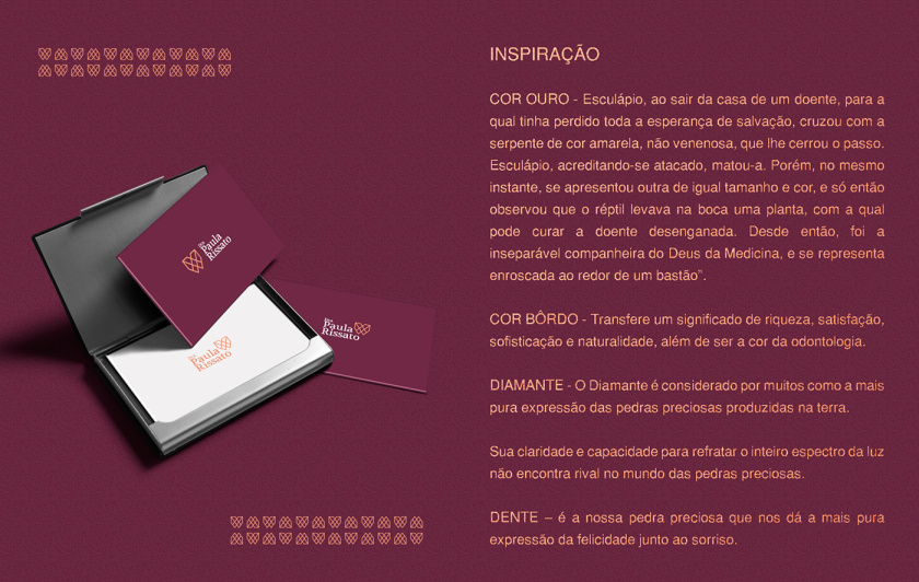 Dra. Paula Rissato 牙醫(yī)齒科診所logo設(shè)計vi設(shè)計，溫暖的線條風(fēng)格