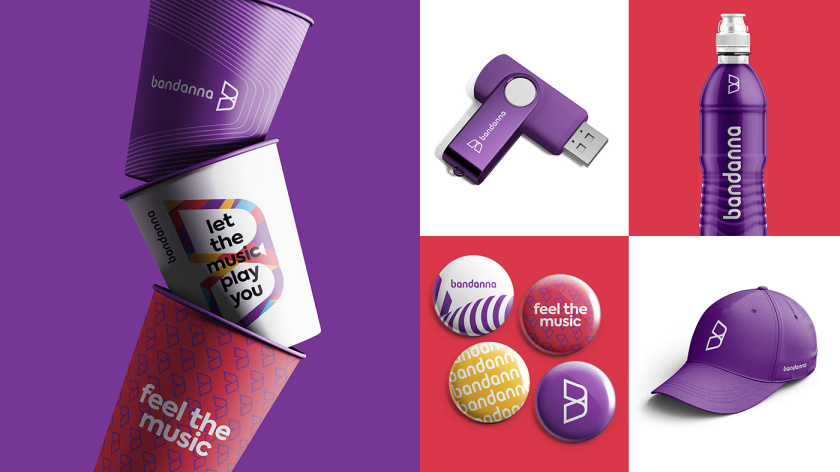 BANDANNA 音樂文化公司品牌形象設(shè)計(jì)-logo-vi設(shè)計(jì)