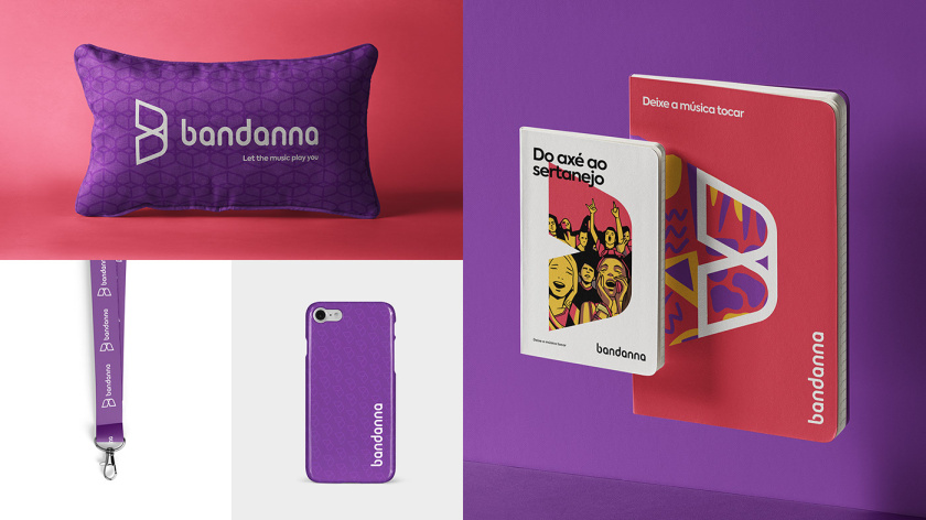 BANDANNA 音樂文化公司品牌形象設(shè)計(jì)-logo-vi設(shè)計(jì)