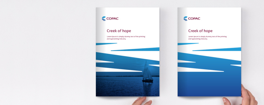 美國最古老醫療康復中心COPAC品牌形象重塑-logo與vi設計，突出密西西比河的波浪狀圖案