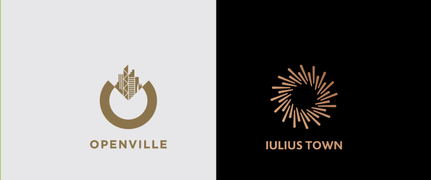 Iulius Town 商業中心品牌命名與logo設計-月桂花環