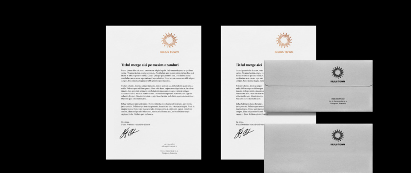 Iulius Town 商業中心品牌命名與logo設計-月桂花環