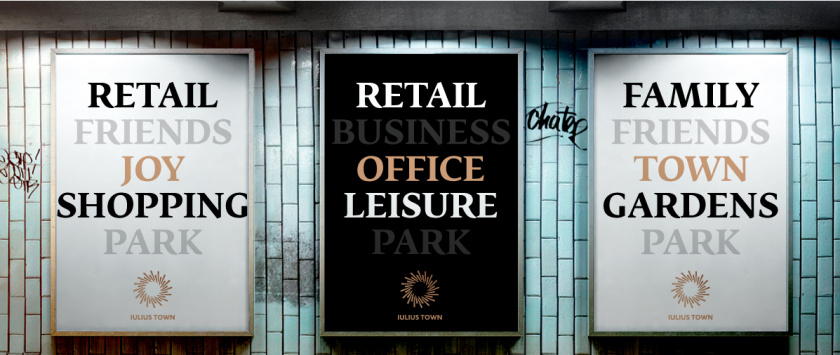 Iulius Town 商業中心品牌命名與logo設計-月桂花環