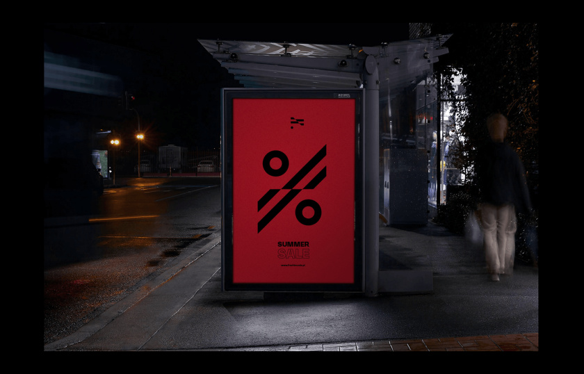 FreshBrands 時尚休閑服飾品牌vi形象設計logo設計，動感的變形F字母+旗幟符號