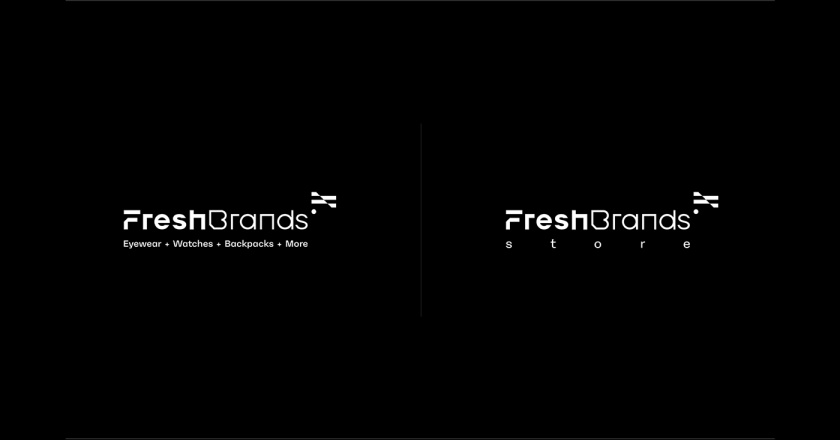 FreshBrands 時尚休閑服飾品牌vi形象設計logo設計，動感的變形F字母+旗幟符號
