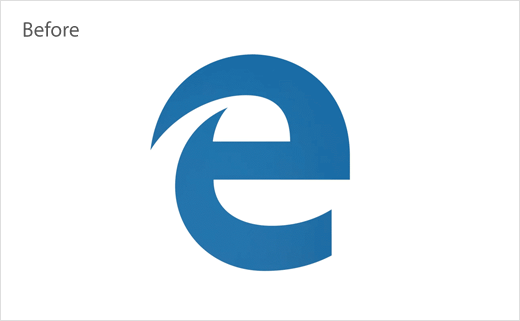 Microsoft Edge 網絡瀏覽器舊版logo設計