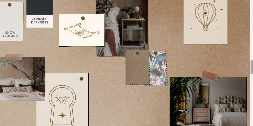 Trove 家具品牌logo設計。由豹+棕櫚樹+鑰匙組合而成