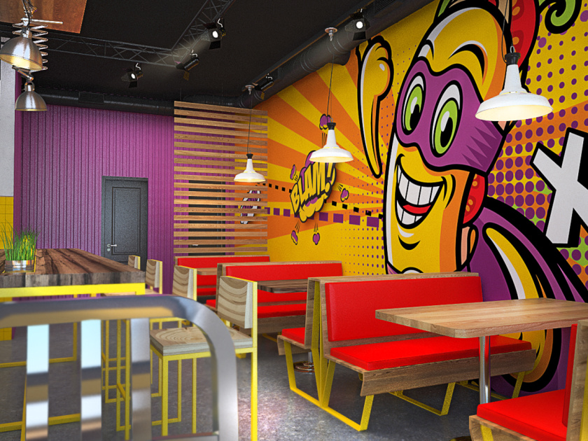 Hoggy三明治吧餐飲品牌設(shè)計(jì)-餐廳空間設(shè)計(jì)