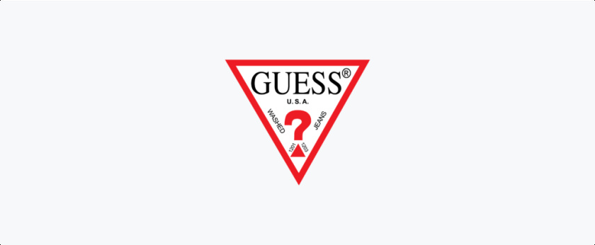 前衛(wèi)三角形logo設(shè)計-GUESS服飾