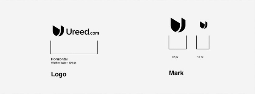 ureed 在線服務市場平臺網站品牌logo設計vi設計，互聯網科技風格