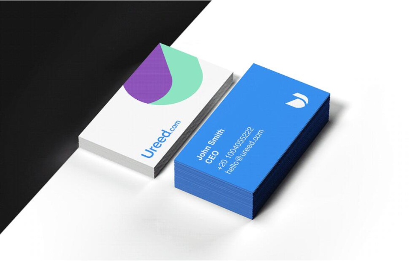 ureed 在線服務市場平臺網站品牌logo設計vi設計，互聯網科技風格