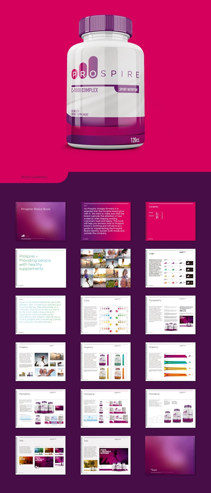 Prospire維生素營養(yǎng)補充劑平品牌全案設(shè)計-包裝規(guī)范設(shè)計