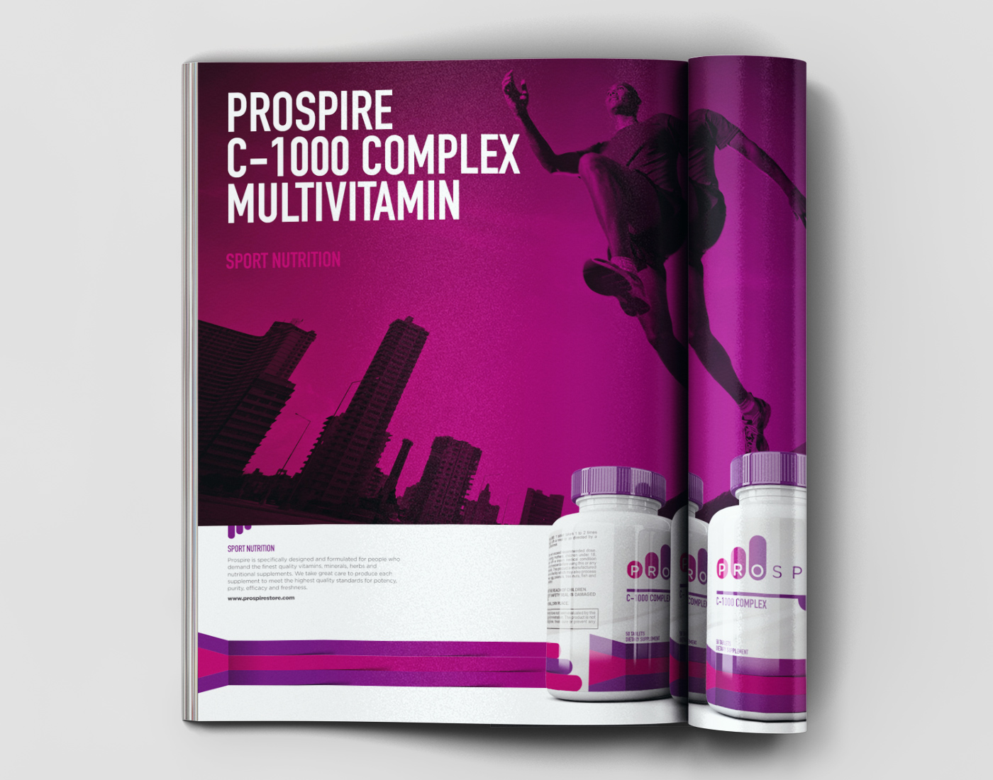 Prospire維生素營養(yǎng)補充劑平品牌全案設(shè)計-平面廣告設(shè)計