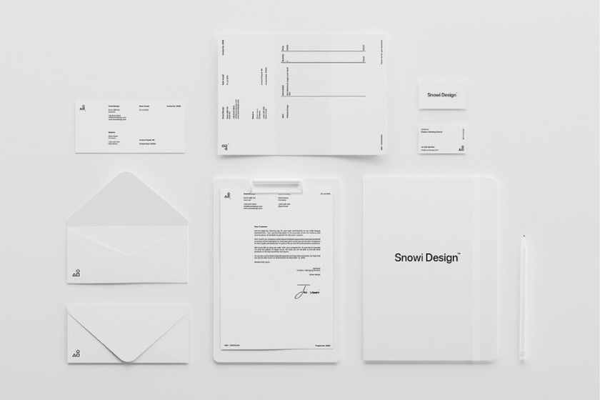 簡單的白色vi設(shè)計(jì)