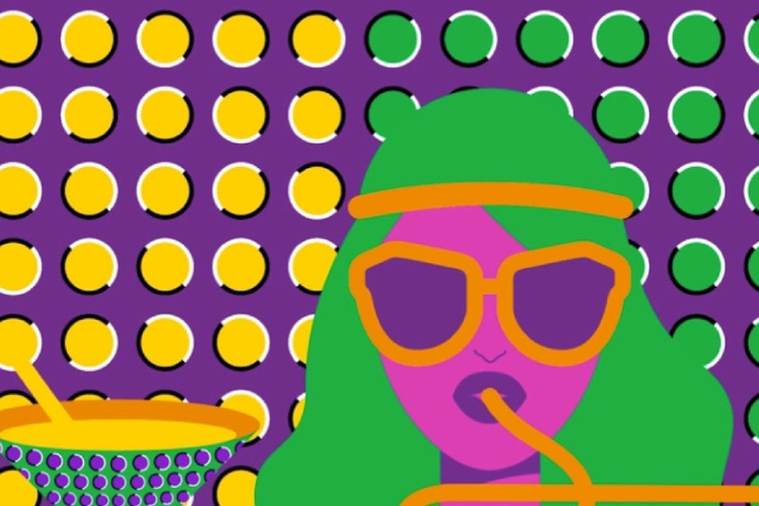 大膽的對(duì)比色，這樣一個(gè)冒險(xiǎn)和勇敢的作品。