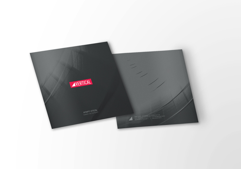 Vertical垂直公寓酒店宣傳畫冊(cè)設(shè)計(jì)，大寫字母章節(jié)布局設(shè)計(jì)