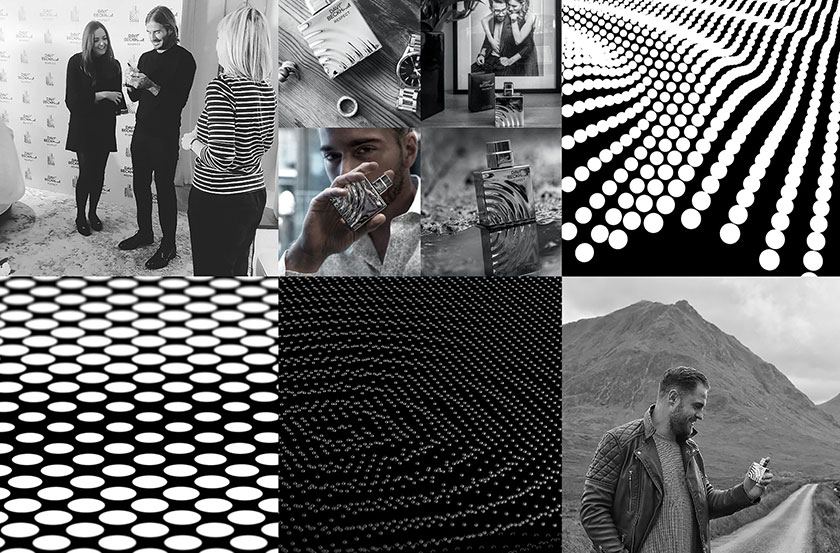 大衛(wèi)·貝克漢姆水波紋圖案香水瓶型設計與身體護理產(chǎn)品包裝設計