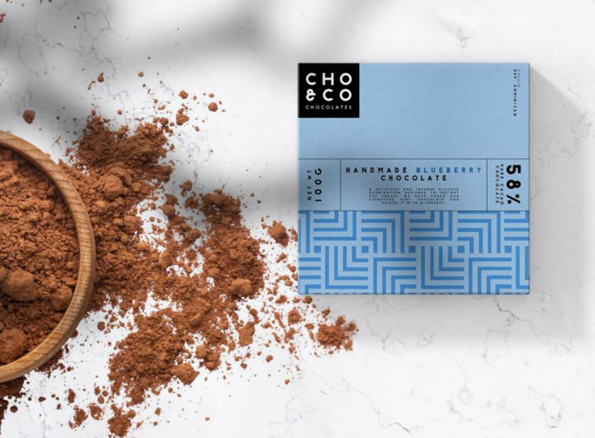 Choi＆co 巧克力包裝設計“幾何底紋圖案”