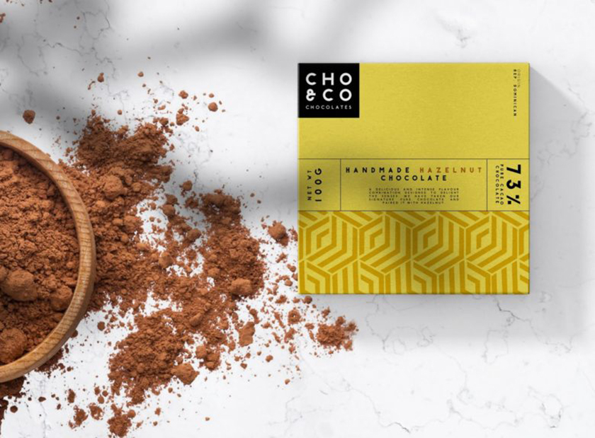 Choi＆co 巧克力包裝設計“幾何底紋圖案”