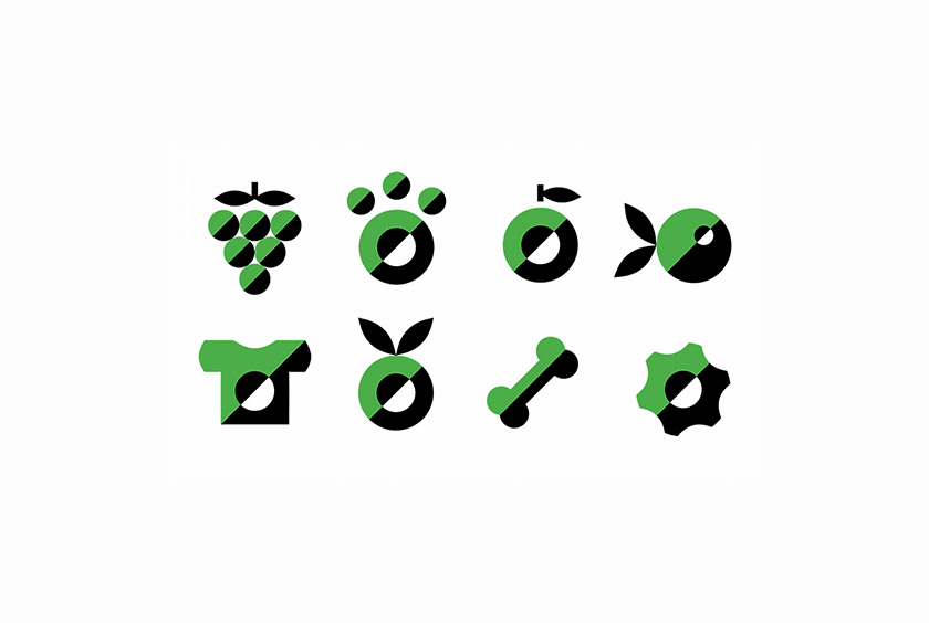 fresh shelf 在線交付平臺與線下生鮮農產品食品終端網點零售取貨店品牌形象設計