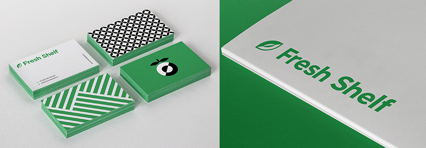 fresh shelf 在線交付平臺與線下生鮮農產品食品終端網點零售取貨店品牌形象設計