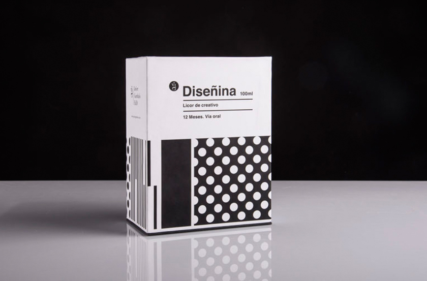 Disenina藥品包裝設計“黑白風格”