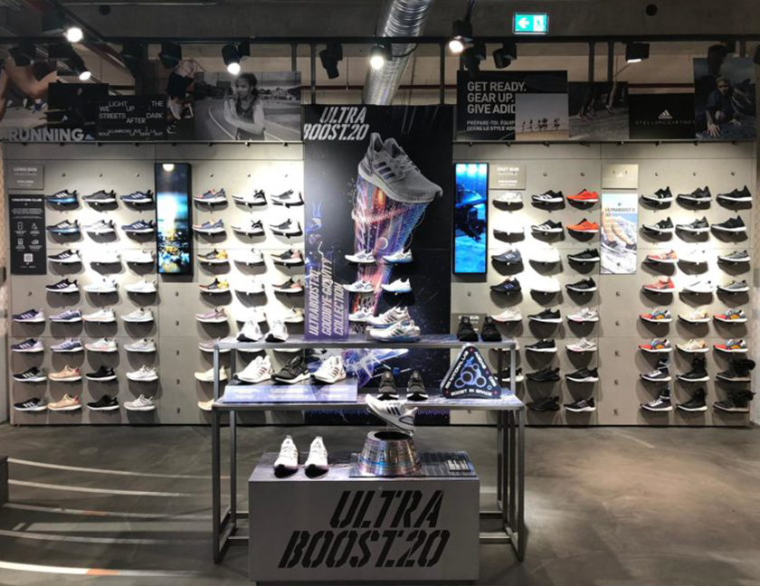 adidas UltraBoost 20 體育用品店鋪空間設計，如何以引人入勝的品牌體驗征服世界