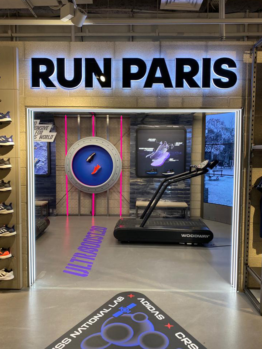 adidas UltraBoost 20 體育用品店鋪空間設計，如何以引人入勝的品牌體驗征服世界