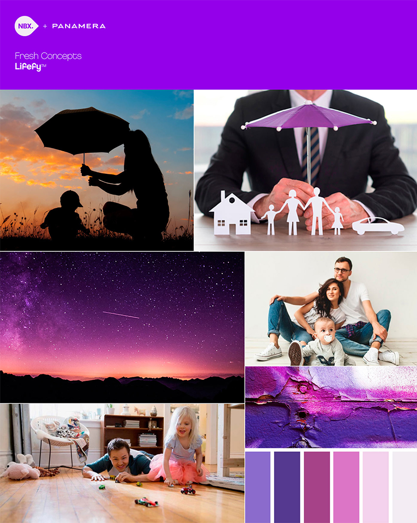 lifefy在線保險品牌logo設計，傘元素+字母L