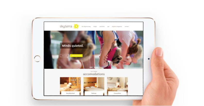 SKYTERRA健康減肥養(yǎng)生中心品牌形象重塑-logo設(shè)計(jì)vi設(shè)計(jì)，活力射線+人體元素