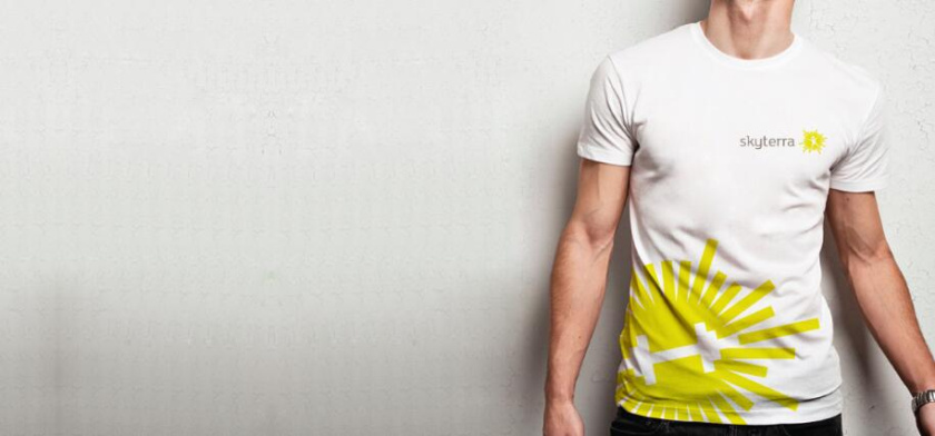 SKYTERRA健康減肥養(yǎng)生中心品牌形象重塑-logo設(shè)計(jì)vi設(shè)計(jì)，活力射線+人體元素