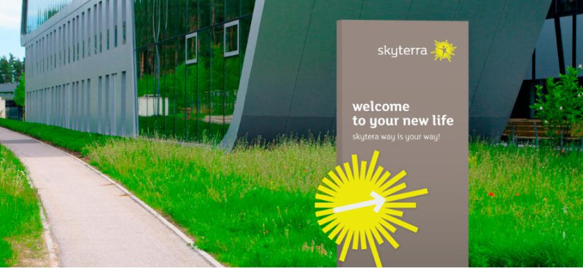 SKYTERRA健康減肥養(yǎng)生中心品牌形象重塑-logo設(shè)計(jì)vi設(shè)計(jì)，活力射線+人體元素