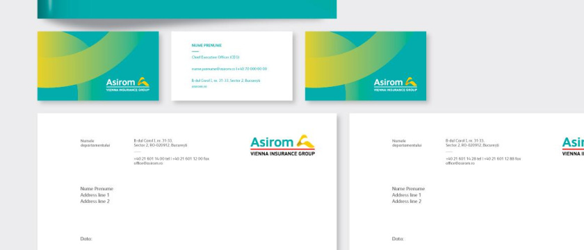 阿西羅姆保險公司品牌重塑定位與logo形象vi設(shè)計，源自雕塑的字母a元素