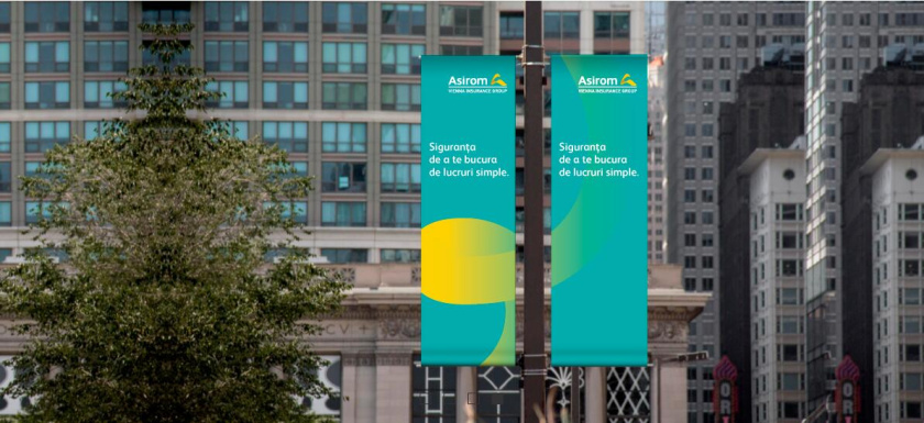 阿西羅姆保險公司品牌重塑定位與logo形象vi設(shè)計，源自雕塑的字母a元素