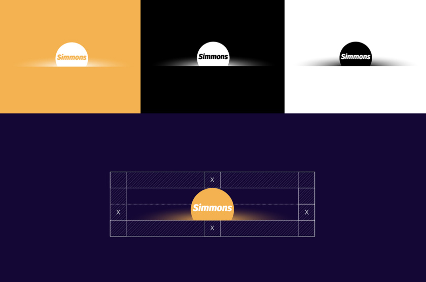 SIMMONS席夢思sunrise日出系列床墊品牌形象設計-logo/vi/