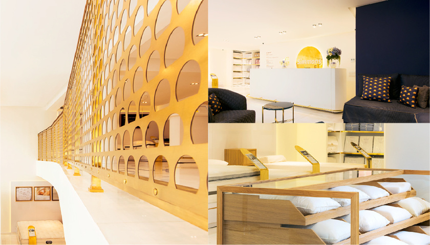 SIMMONS席夢思sunrise日出系列床墊品牌形象設計-專賣店空間設計