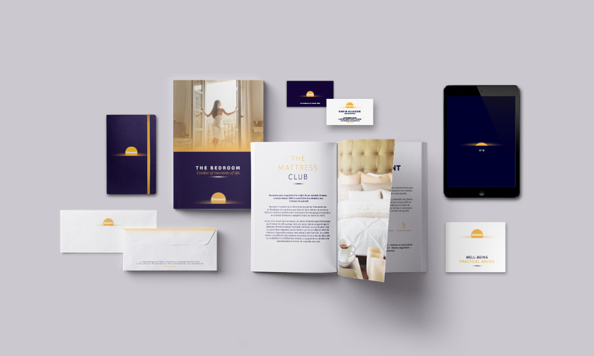 SIMMONS席夢思sunrise日出系列床墊品牌形象設計-logo/vi/