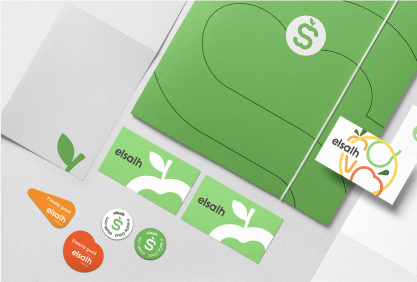 Elsalh 新鮮蔬菜水果配送公司品牌形象設(shè)計(jì)-logo,vi與產(chǎn)品包裝設(shè)計(jì)