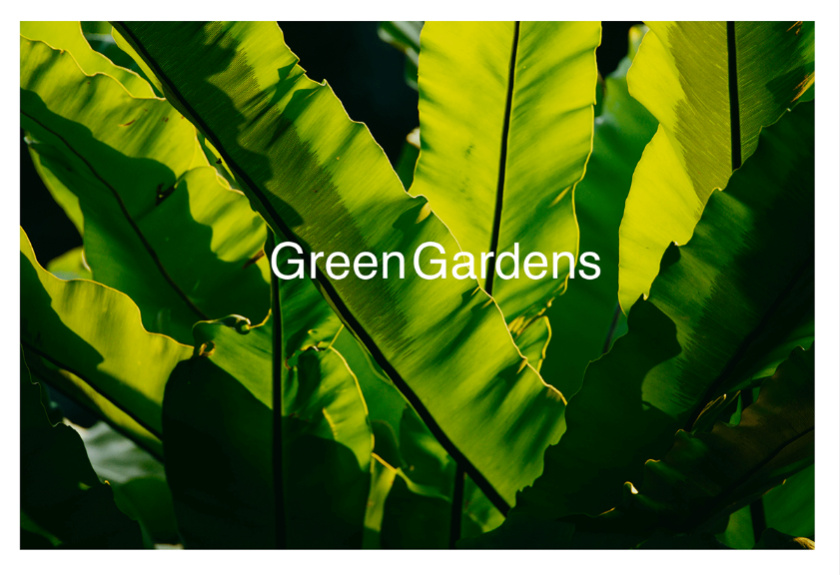 GreenGardens 綠色園林品牌形象設計-logo/vi