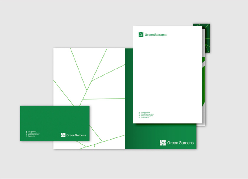 GreenGardens 綠色園林品牌形象設計-logo/vi