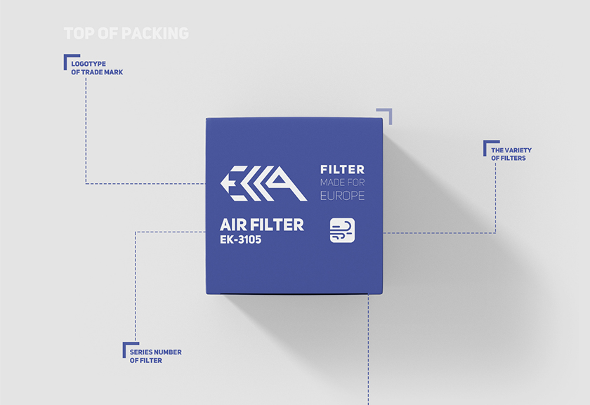 ECCA 工程車輛與卡車空氣濾清器包裝設計