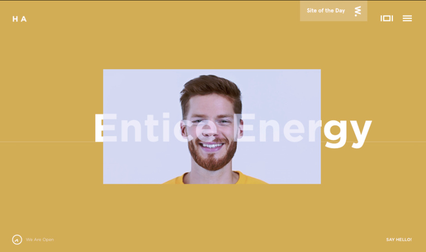 幽靈字母-HA網(wǎng)站設(shè)計(jì)主頁截圖