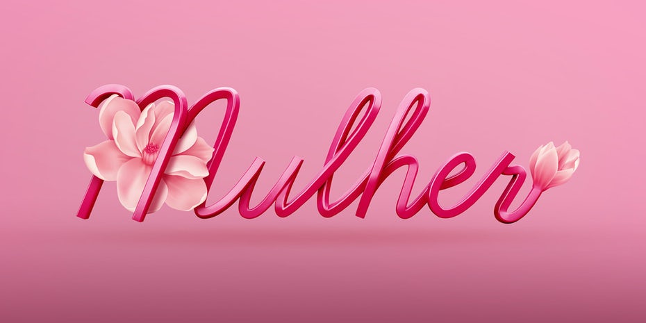 3D圖像-Mulher標(biāo)志設(shè)計(jì)