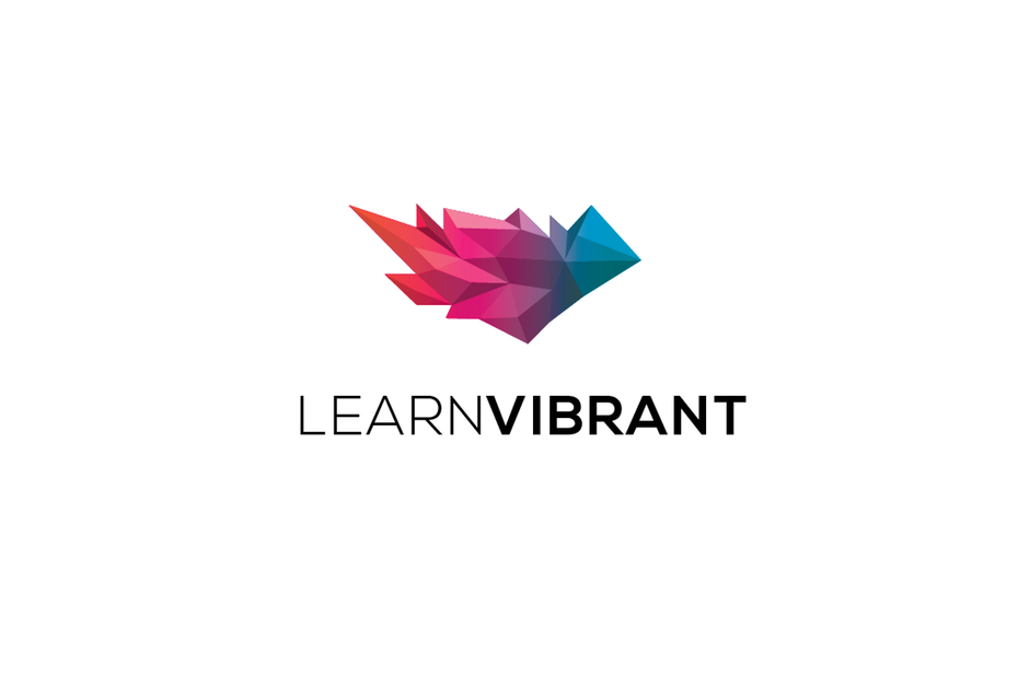3D圖像-LearnVibrant徽標(biāo)logo設(shè)計(jì)