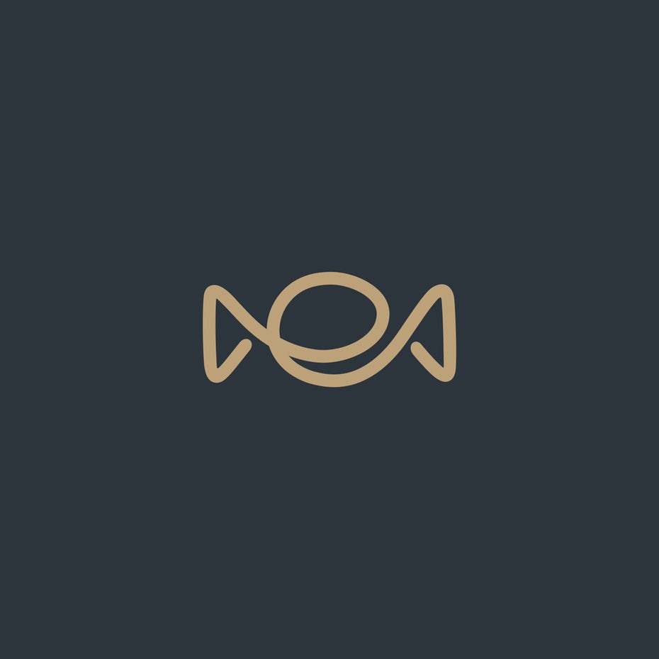 新極簡主義-字母ME線條標(biāo)志設(shè)計(jì)