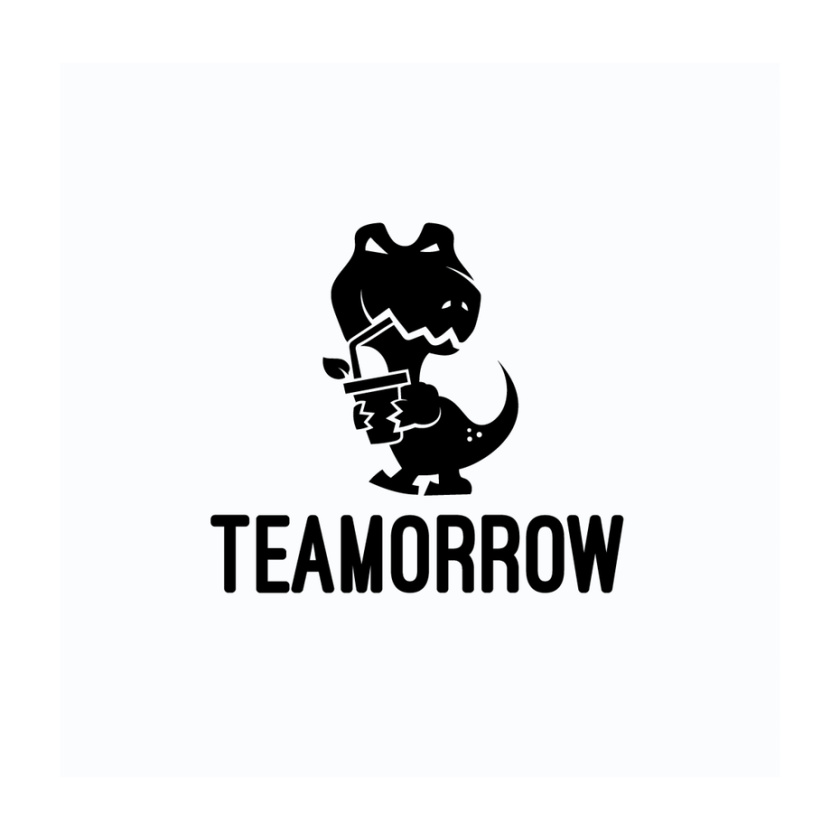 Teamorrow t rex 恐龍 logo設計