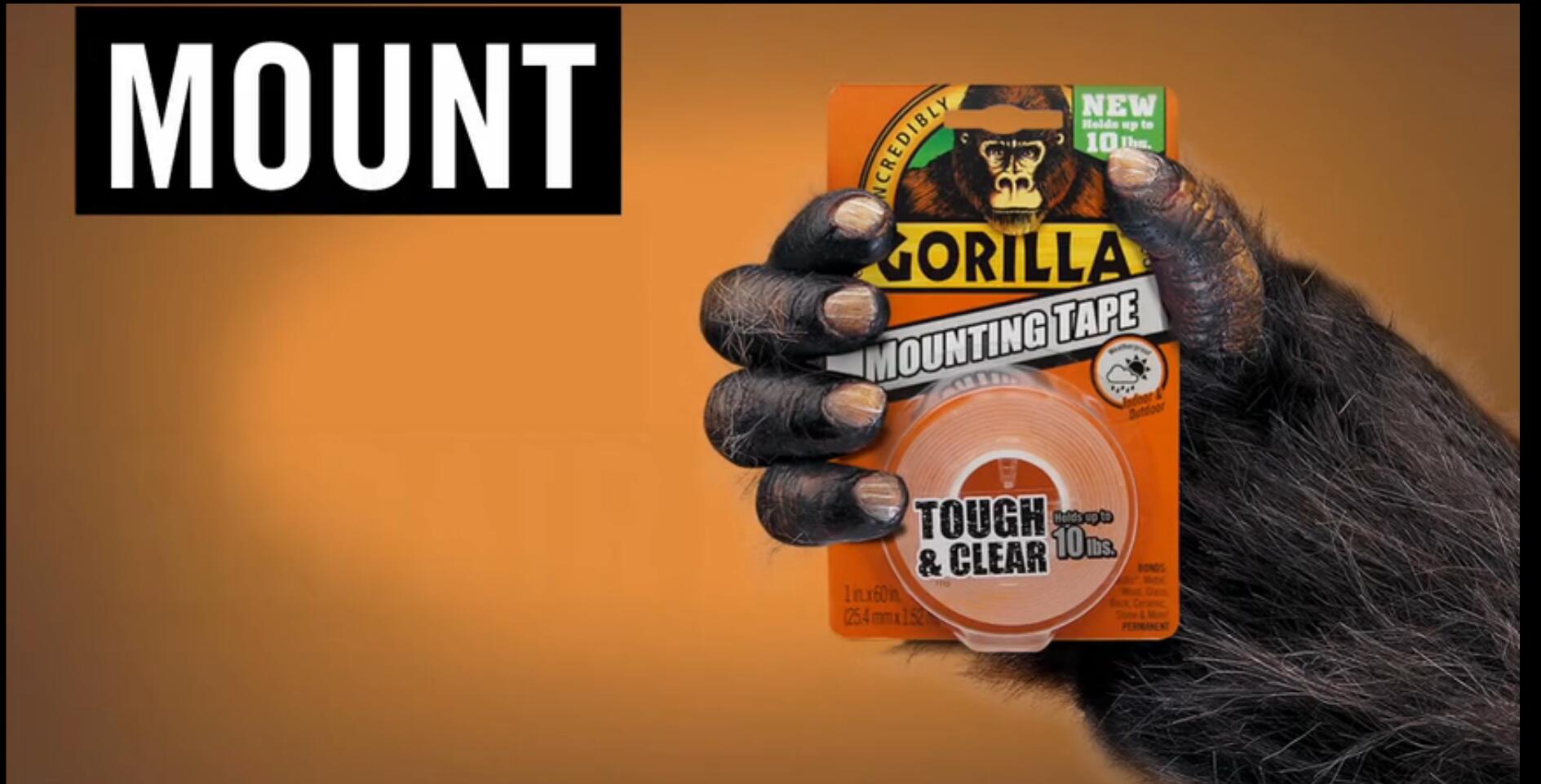 Gorilla Mounting Tape黑猩猩強力膠包裝設計