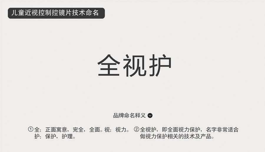 “全視護”兒童近視控制鏡片技術(shù)命名