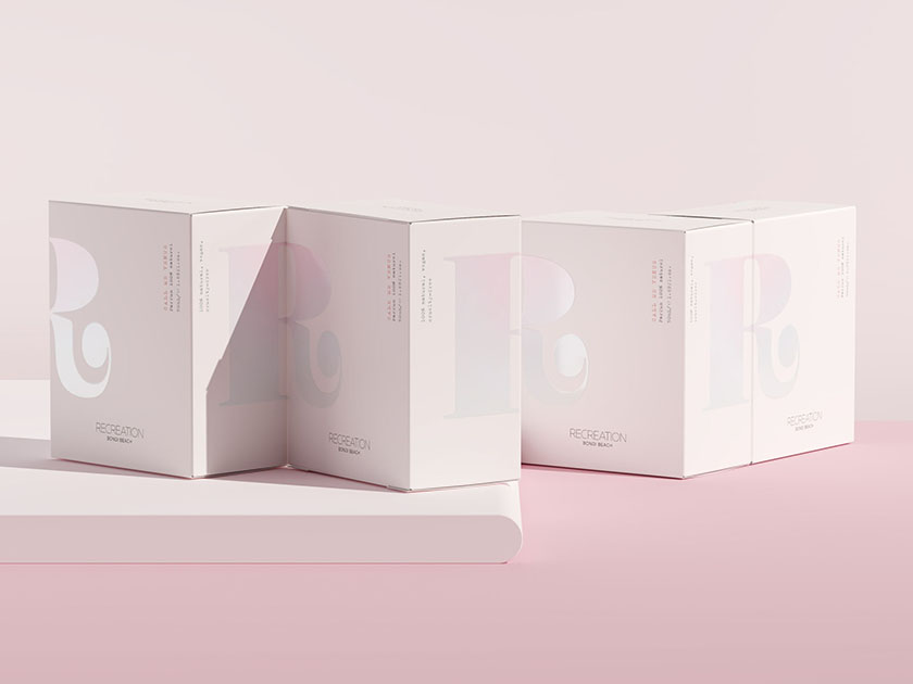 RECREATION香水品牌標志設計包裝設計，重視樂趣，健康和幸福-上海包裝設計公司